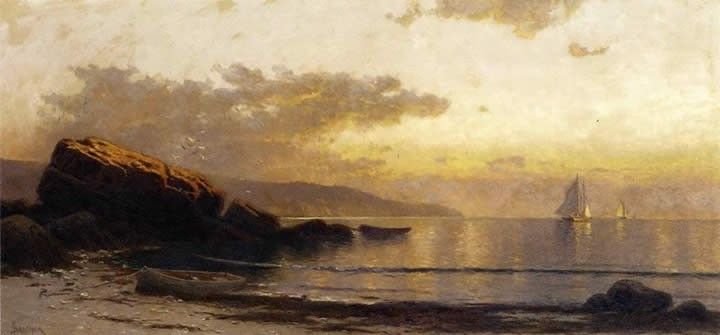Alfred Thompson Bricher Sunset Coast